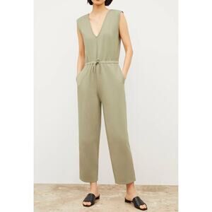 M.M. Lafleur Janet Jumpsuit Womens XL Sleeveless Drawstring Minimalist Lounge